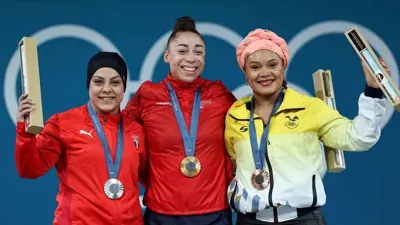 المصرية سارة أحمد أحرزت فضية رفع الأثقال