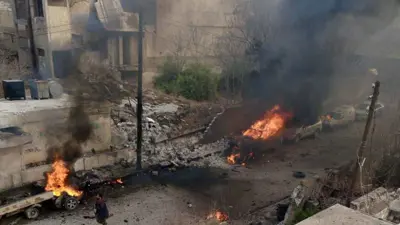 آثار الانفجار في منبج