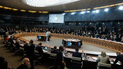 اجتماع سابق بشأن أوكرانيا في مقر "الناتو"