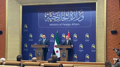 المؤتمر الصحفي بين أسعد الشيباني وفؤاد حسين