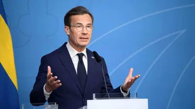  رئيس وزراء السويد أولف كريسترشون 