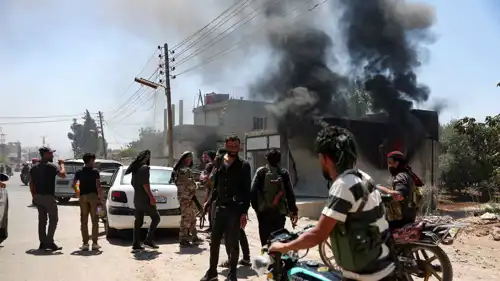 مقاتلون من العشائر البدوية في السويداء