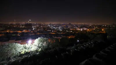 منظر عام لطهران بعد هجوم إسرائيل