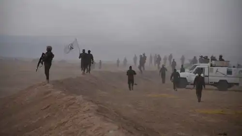 قوة من الجيش العراقي والحشد الشعبي في نينوى