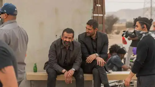 جانب من تصوير فيلم الكلاب السبعة