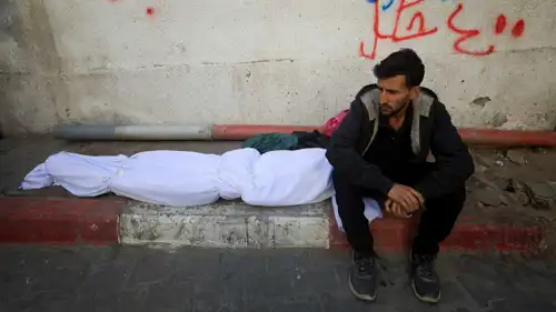 جثمان فلسطيني قُتل بالغارات الإسرائيلية الجديدة على غزة