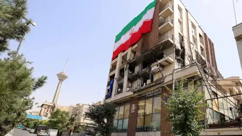 من آثار الغارات الإسرائيلية السابقة على طهران