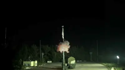 لحظة اختبار الصاروخ