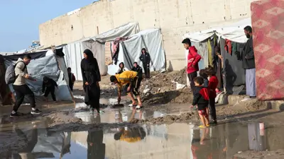 خيام النازحين في غزة