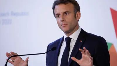 الرئيس الفرنسي إيمانويل ماكرون
