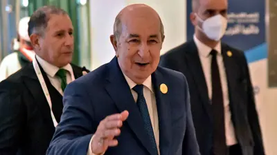 الرئيس الجزائري عبد المجيد تبون