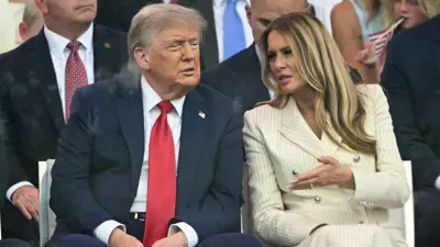 ترامب وميلانيا في العرض