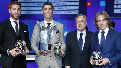 راموس ورونالدو وبيريز ومودريتش