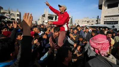 من الاحتجاجات في غزة ضد حماس