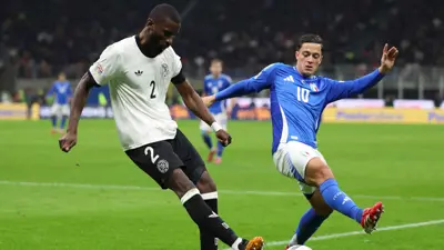 مباراة ألمانيا وإيطاليا في ربع نهائي دوري الأمم الأوروبية