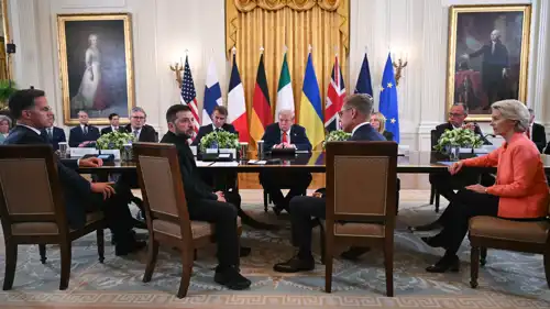 ترامب يستقبل زيلينسكي رفقة قادة دول الناتو 