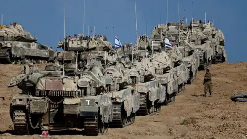 رتل عسكري إسرائيلي في غزة