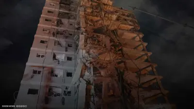 صاروخ إيراني يدمر الملاجئ