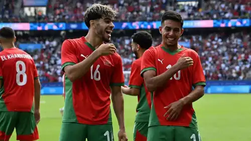 عبدالصمد الزلزولي بقميص منتخب المغرب