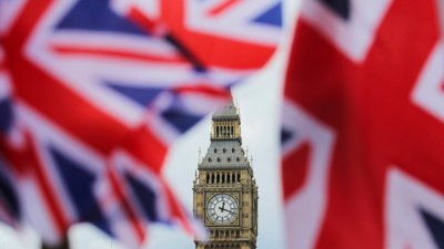 علم بريطانيا والاتحاد الأوروبي