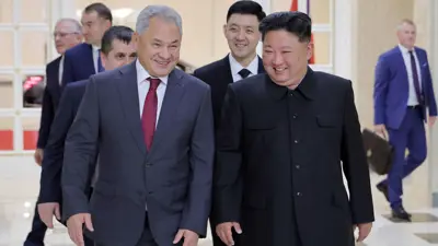 كيم جونغ أون وسيرغي شويغو