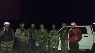 مسلحون دروز خلال انتشار ليلي