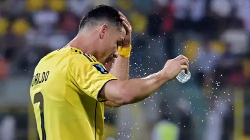 كريستيانو رونالدو خلال مباراة النصر والأهلي القطري