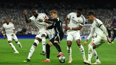 من مباراة ريال مدريد وآرسنال في دوري أبطال أوروبا