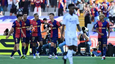 من مباراة برشلونة وريال مدريد