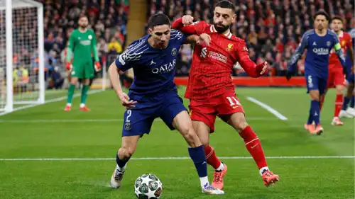 أشرف حكيمي ومحمد صلاح