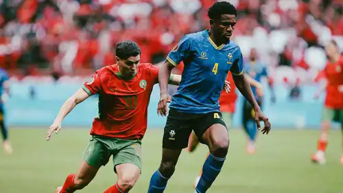 من مباراة المغرب وتنزانيا في أمم أفريقيا