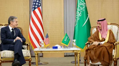 بن فرحان وبلينكن من لقاء سابق