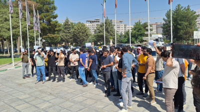 جانب من الاحتجاجات في إيران