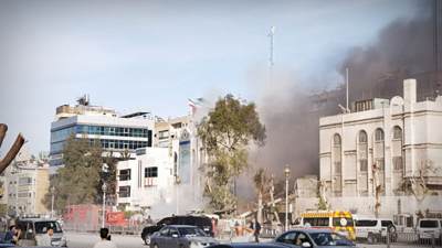 انفجار سابق قرب السفارة الإيرانية في دمشق