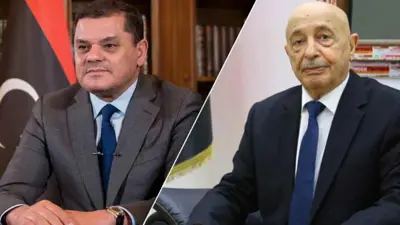 عقيلة صالح وعبد الحميد الدبيبة