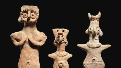 منحوتات اكتشفت في مدن السورية