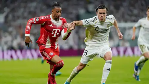 مايكل أوليسه خلال مبرااة ريال مدريد وبايرن ميونخ