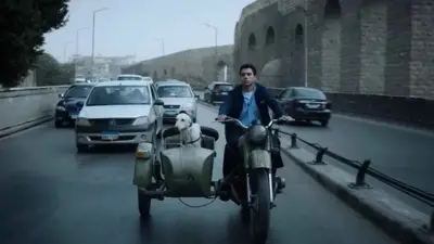 عصام عمر وكلبه في فيلم رامبو