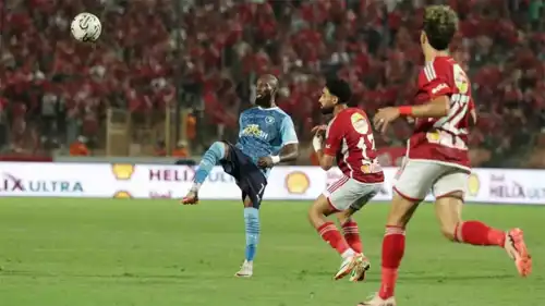 مباراة سابقة بين الأهلي وبيراميدز