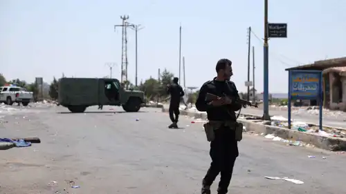 حاجز أمني في السويداء