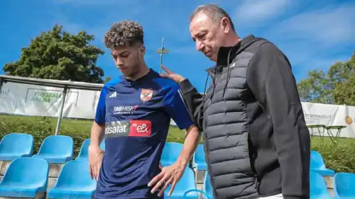 محمود الخطيب رئيس الأهلي المصري مع إمام عاشور