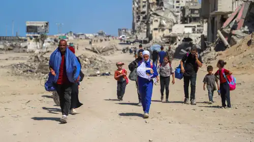 نازحون في قطاع غزة