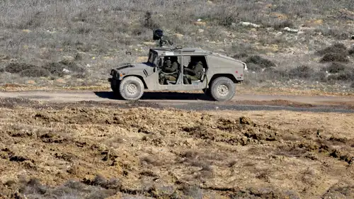 مركبة عسكرية إسرائيلية في مرتفعات الجولان