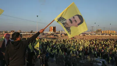 من مسيرة مؤيدة لأوجلان