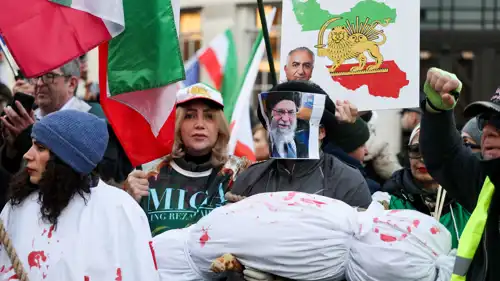 تظاهرة في بريطانيا مناصرة للمحتجين الإيرانيين