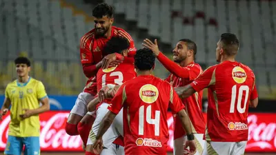 من مباراة الأهلي والإسماعيلي في الدوري المصري