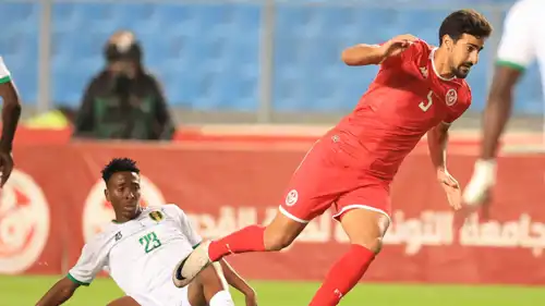 محمد علي بن رمضان في مباراة تونس وموريتانيا الودية