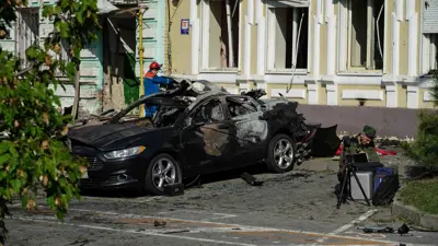 من هجوم أوكراني سابق بالمسيرات على روسيا