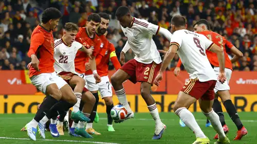 مباراة منتخبي مصر وإسبانيا