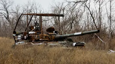  دبابة مدمرة في دونيتسك